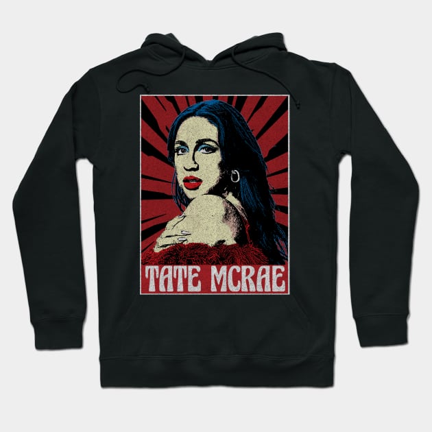 Tate McRae Pop Art Style Hoodie by Motor Lipat